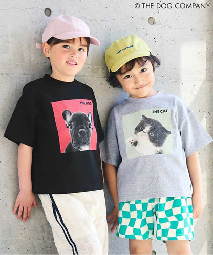 FOKIDS x THE DOG Japanese Children's Clothing: Printed Short-Sleeved Top (80-140cm) for Boys and Girls (Summer) (Other Brands) 