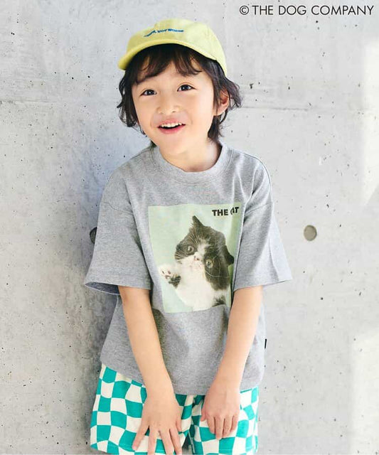 FOKIDS x THE DOG Japanese Children's Clothing: Printed Short-Sleeved Top (80-140cm) for Boys and Girls (Summer) (Other Brands) 