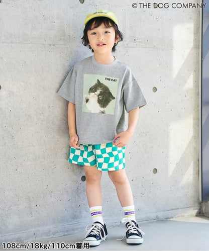 FOKIDS x THE DOG Japanese Children's Clothing: Printed Short-Sleeved Top (80-140cm) for Boys and Girls (Summer) (Other Brands) 