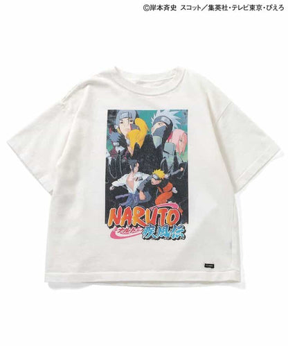 FOKIDS x NARUTO - Japan-made printed short-sleeved tops (100-140cm) for boys and girls. Summer other brand children's clothing TOPS 