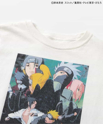 FOKIDS x NARUTO - Japan-made printed short-sleeved tops (100-140cm) for boys and girls. Summer other brand children's clothing TOPS 
