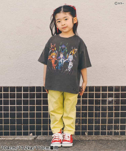FOKIDS Japan x Neon Genesis Evangelion Print Short-Sleeve Top (100-140cm) for Boys/Girls Summer Other Brands TOPS 