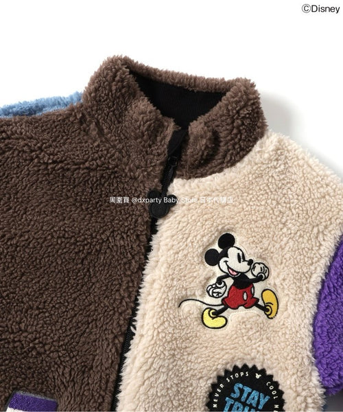 日本童裝 F.O.KIDS DISNEY vintage voyage 2Way雙面毛毛外套 80-150cm 男童款/女童款 秋冬季 其他品牌童裝 (適合初秋、香港平均溫度、寒冷天氣）OUTERWEAR  