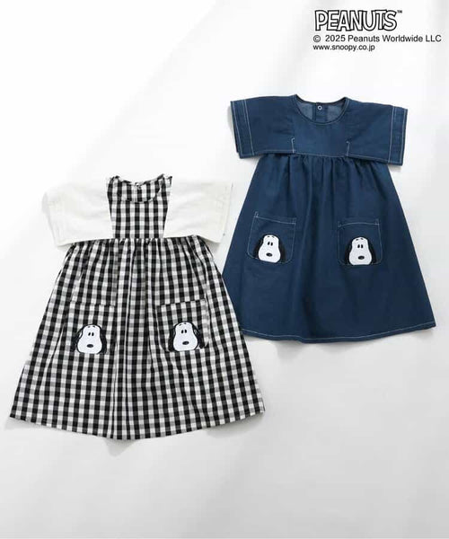 日本童裝 SERAPH x PEANUTS 小飛袖連身裙 80-140cm 女童款 春季 DRESSES 其他品牌童裝