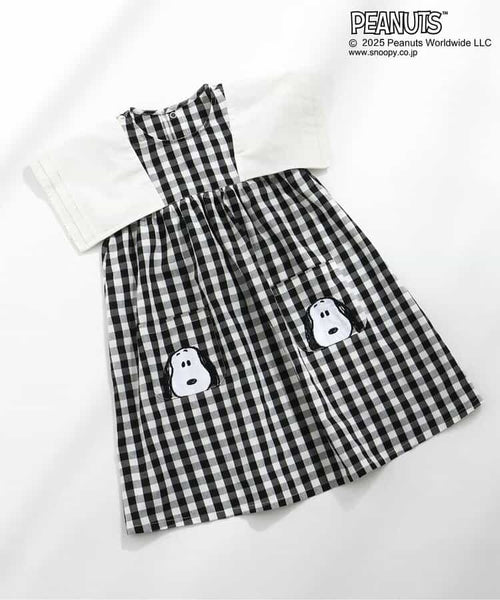 日本童裝 SERAPH x PEANUTS 小飛袖連身裙 80-140cm 女童款 春季 DRESSES 其他品牌童裝