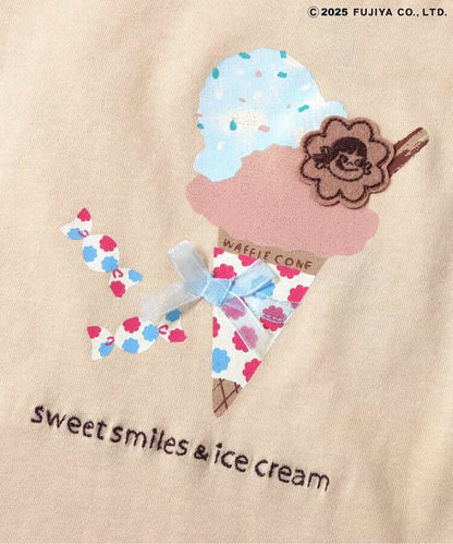 Japanese children's clothing SERAPH x Peko &amp; Poko Milk Girl Print Top 70-140cm Boys/Girls Summer TOPS Other Brand Children's Clothing 