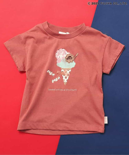 Japanese children's clothing SERAPH x Peko &amp; Poko Milk Girl Print Top 70-140cm Boys/Girls Summer TOPS Other Brand Children's Clothing 
