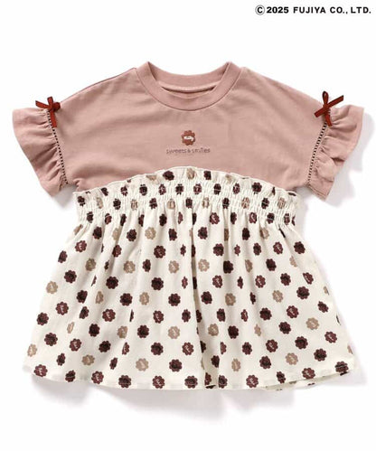 Japanese children's clothing SERAPH x Peko &amp; Poko Milk Girl Top 80-140cm Girls Summer TOPS Other brand children's clothing 