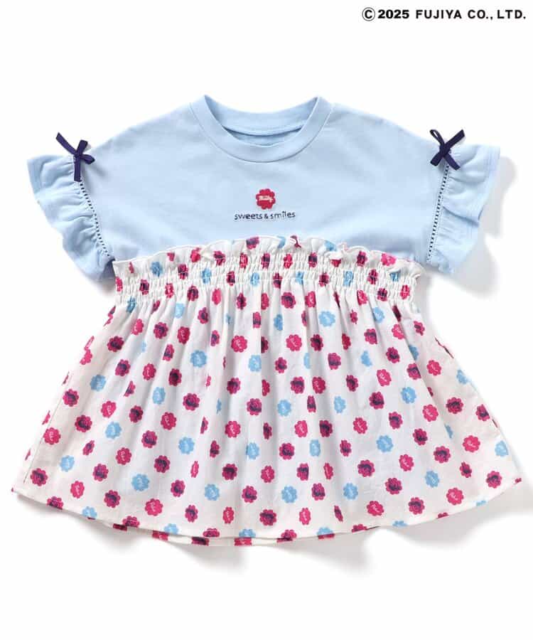 Japanese children's clothing SERAPH x Peko &amp; Poko Milk Girl Top 80-140cm Girls Summer TOPS Other brand children's clothing 