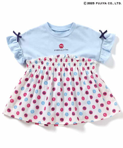 Japanese children's clothing SERAPH x Peko &amp; Poko Milk Girl Top 80-140cm Girls Summer TOPS Other brand children's clothing 