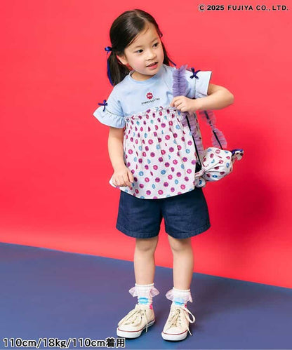 Japanese children's clothing SERAPH x Peko &amp; Poko Milk Girl Top 80-140cm Girls Summer TOPS Other brand children's clothing 