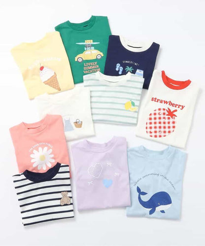 日本童裝 apres les cours 各種圖案印花短袖上衣 80-140cm 男童款/女童款 夏季 TOPS