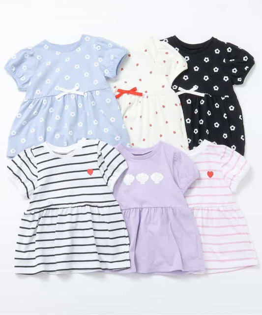 Japanese children's clothing apres les cours ruffled puff sleeve top 80-140cm girls summer TOPS 