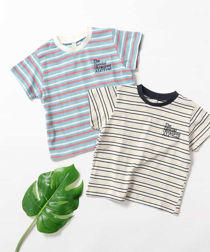 日本童裝 apres les cours 間條上衣 80-130cm 男童款 夏季 TOPS