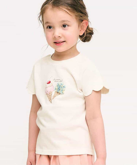 Japanese children's clothing apres les cours cute pattern tops 80-140cm girls summer TOPS 