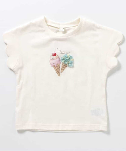 Japanese children's clothing apres les cours cute pattern tops 80-140cm girls summer TOPS 