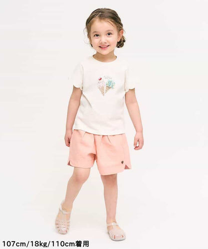 Japanese children's clothing apres les cours cute pattern tops 80-140cm girls summer TOPS 