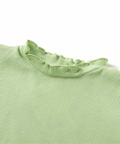 日本童裝 apres les cours 蝴蝶結袖上衣 80-140cm 女童款 夏季 TOPS