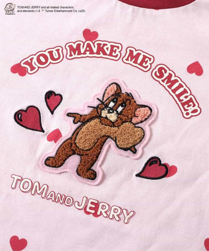 日本童裝 apres les cours × Tom and Jerry 毛毛圖案上衣 80-130cm 男童款/女童款 夏季 TOPS