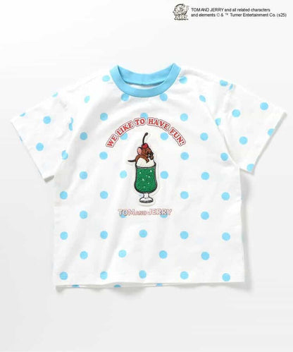 日本童裝 apres les cours × Tom and Jerry 毛毛圖案上衣 80-130cm 男童款/女童款 夏季 TOPS