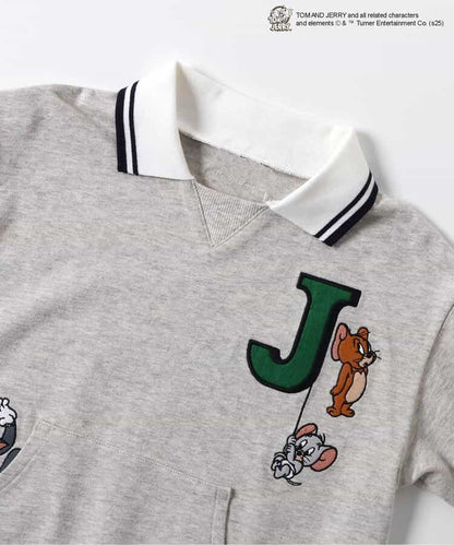 日本童裝 apres les cours × Tom and Jerry 翻領短袖衛衣 80-130cm 男童款 夏季 TOPS