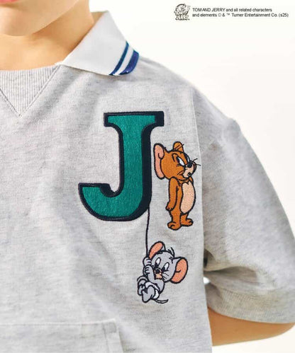 日本童裝 apres les cours × Tom and Jerry 翻領短袖衛衣 80-130cm 男童款 夏季 TOPS