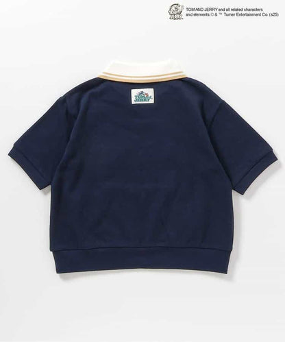 日本童裝 apres les cours × Tom and Jerry 翻領短袖衛衣 80-130cm 男童款 夏季 TOPS