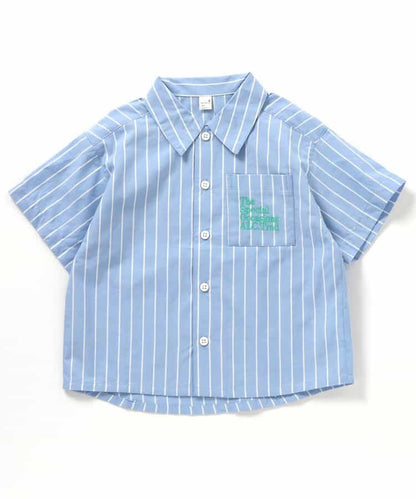 日本童裝 apres les cours 條紋與格紋襯衫 80-130cm 男童款 夏季 TOPS