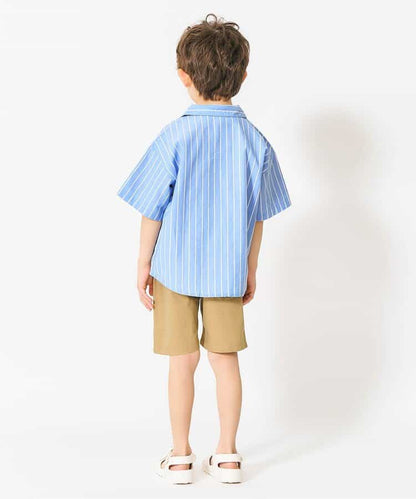 日本童裝 apres les cours 條紋與格紋襯衫 80-130cm 男童款 夏季 TOPS