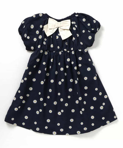 Japanese children's clothing apres les cours lantern sleeve bow dress 80-140cm girls summer dresses 