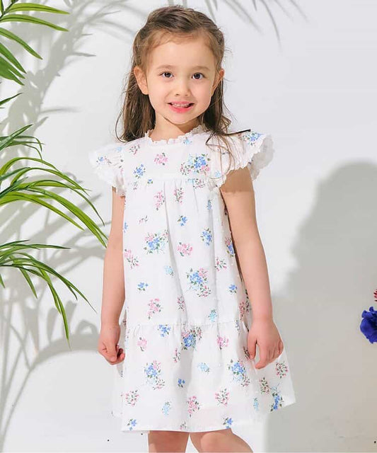 Japanese children's clothing apres les cours floral dress 80-140cm girls summer dresses 