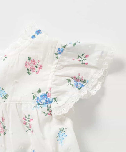 Japanese children's clothing apres les cours floral dress 80-140cm girls summer dresses 