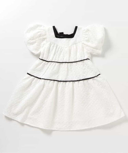 Japanese children's clothing apres les cours lantern sleeve dress 80-140cm girls summer dresses 