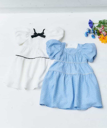 Japanese children's clothing apres les cours lantern sleeve dress 80-140cm girls summer dresses 