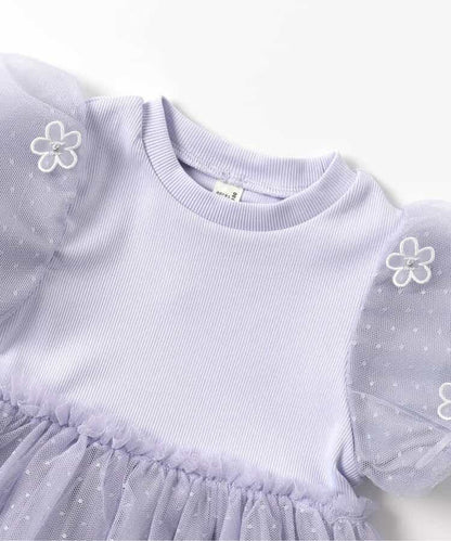 Japanese children's clothing apres les cours floral tulle dress 80-140cm girls summer dresses for interviews/banquets/performances 