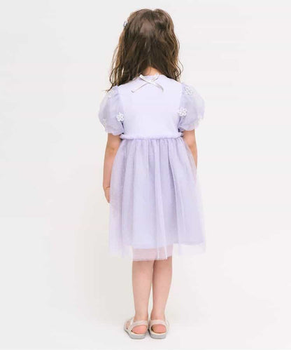 Japanese children's clothing apres les cours floral tulle dress 80-140cm girls summer dresses for interviews/banquets/performances 