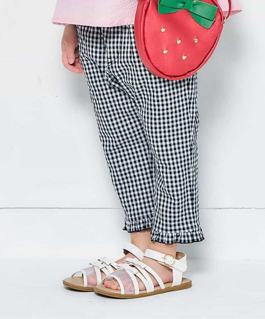 Japanese children's clothing apres les cours heart-shaped pocket cropped pants 80-140cm girls' summer PANTS 