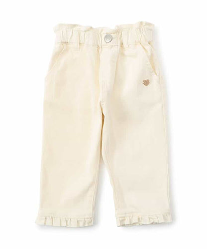 Japanese children's clothing apres les cours heart-shaped pocket cropped pants 80-140cm girls' summer PANTS 