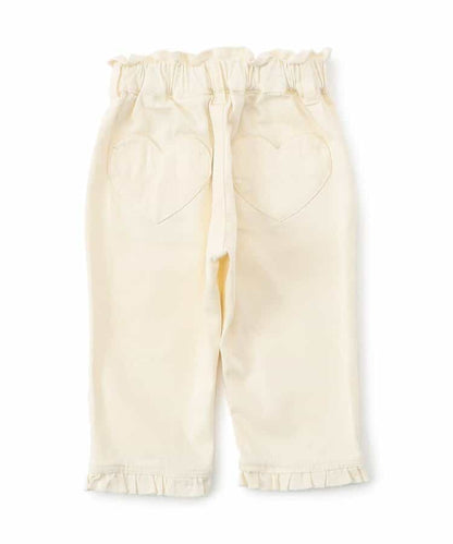 Japanese children's clothing apres les cours heart-shaped pocket cropped pants 80-140cm girls' summer PANTS 