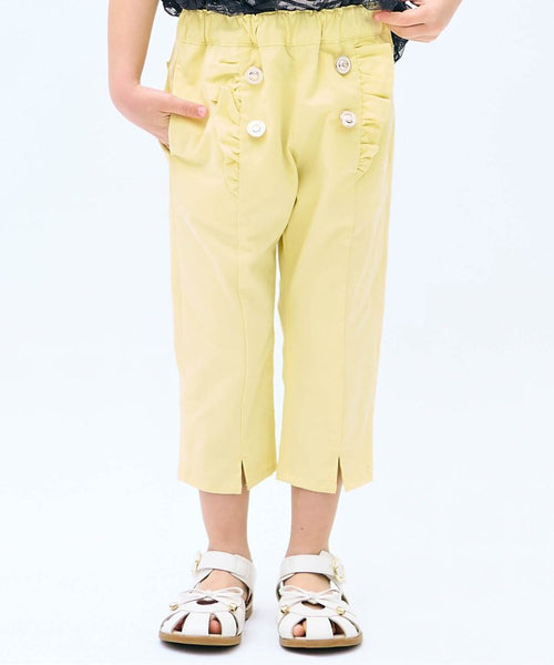 日本童裝 alc#652 雙排扣8分長褲 80-140cm 女童款 夏季 PANTS