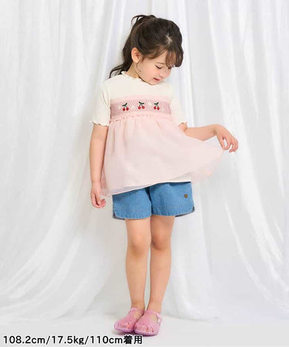 日本童裝 apres les cours 心型口袋短褲 80-140cm 女童款 夏季 PANTS