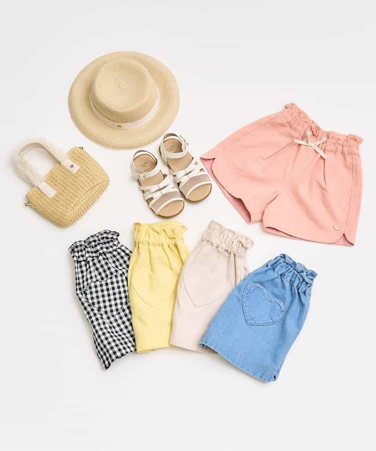 日本童裝 apres les cours 心型口袋短褲 80-140cm 女童款 夏季 PANTS