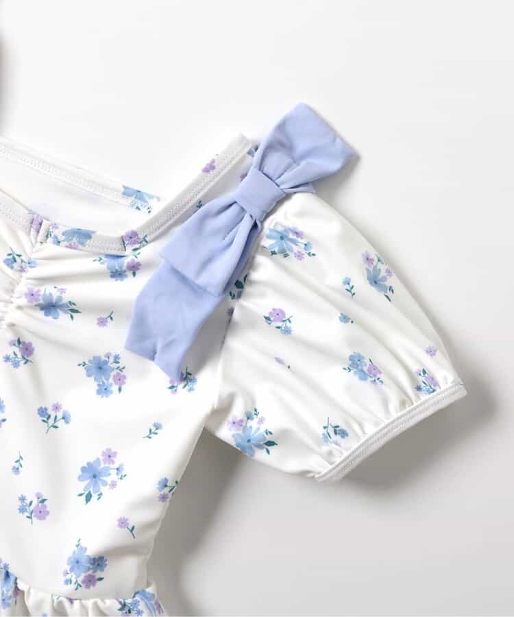Japanese children's clothing apres les cours UV protection bow one-piece swimsuit 80-140cm girls summer swimsuit special edition 