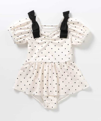 Japanese children's clothing apres les cours UV protection bow one-piece swimsuit 80-140cm girls summer swimsuit special edition 