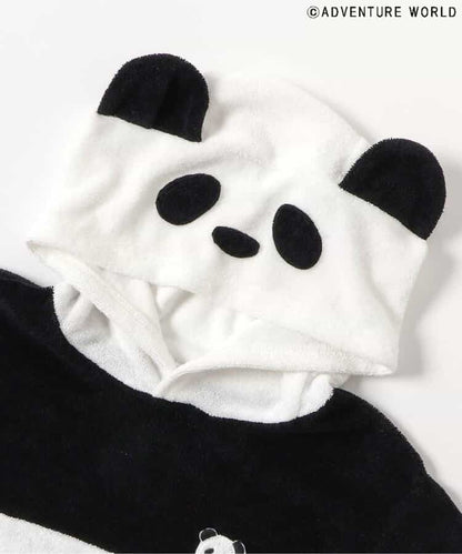 Japanese children's clothing apres les cours x Adventure World contact cool cute panda shape top 80-130cm boys/girls summer TOPS 