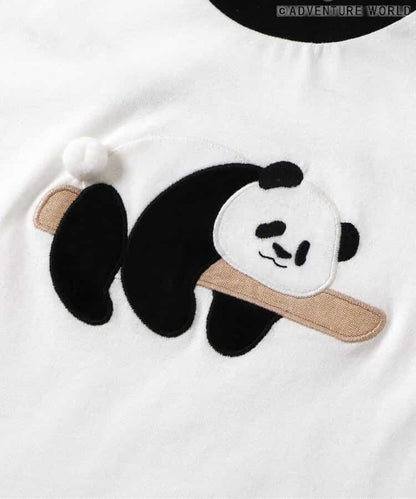 Japanese children's clothing apres les cours x Adventure World parent-child cute animal tops 80-130cm boys/girls summer TOPS 