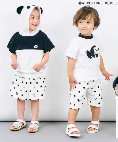 Japanese children's clothing apres les cours x Adventure World parent-child cute animal tops 80-130cm boys/girls summer TOPS 