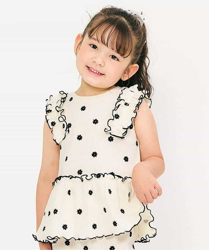 Japanese children's clothing apres les cours lace sleeveless top 80-140cm girls summer TOPS 