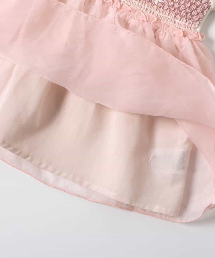 Japanese children's clothing apres les cours Shellmotif fruit embroidery patchwork top 80-140cm girls summer TOPS 