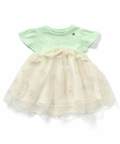 Japanese children's clothing apres les cours Shellmotif shell embroidered top 80-140cm girls summer TOPS 